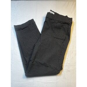 Liz Claiborne Pants Women's Size 18 Work Classic Ankle Black White Geometric‎